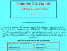 Tablet Screenshot of memorizestatesandcapitals.com